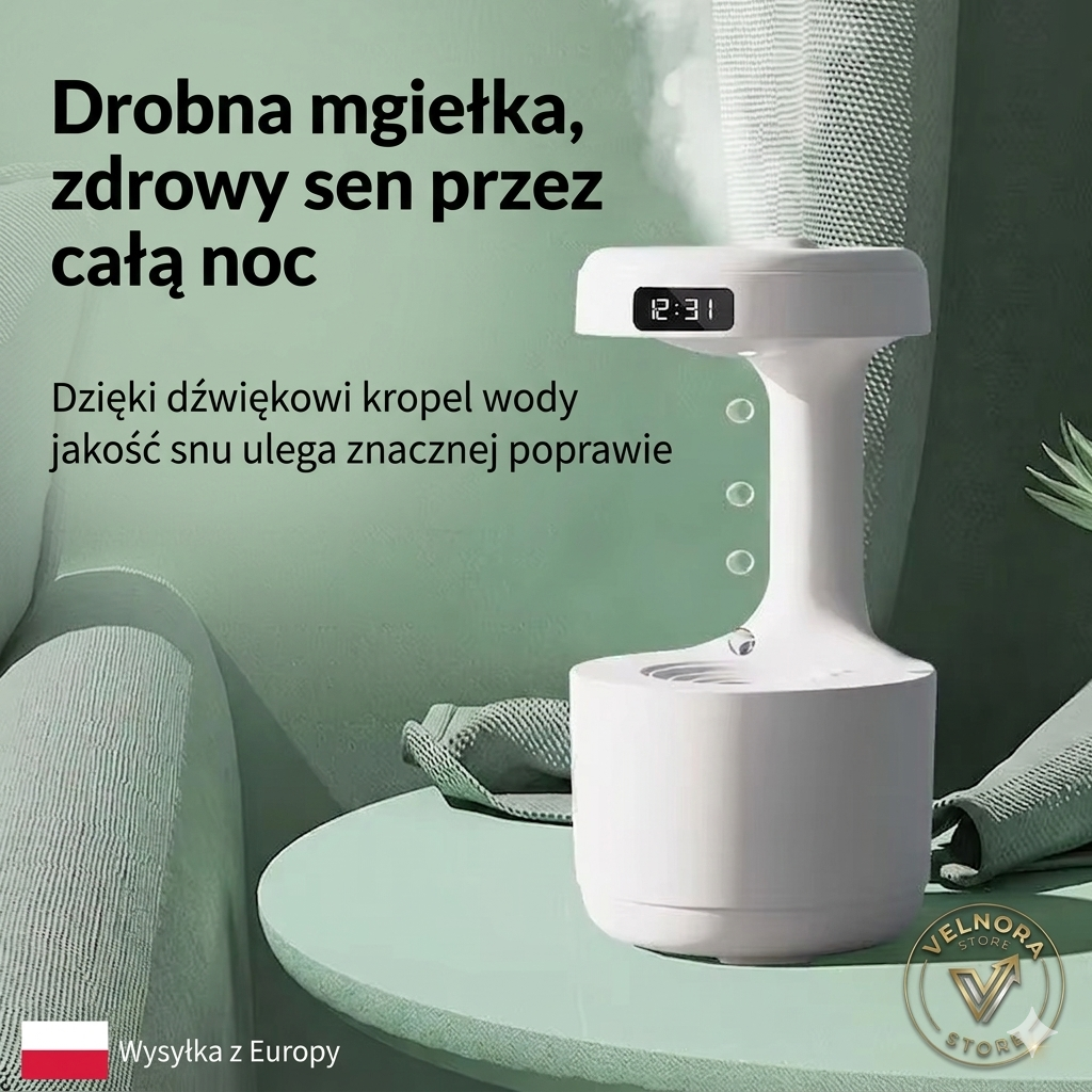 Antygrawitacyjny Nawilżacz Powietrza Velnora – Design i Zdrowie